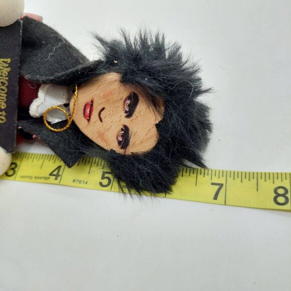 Dracula Ornament Wood Resin Feathers "Welcome To Transylvania" 6" Shelve Sitter - Picture 6 of 7